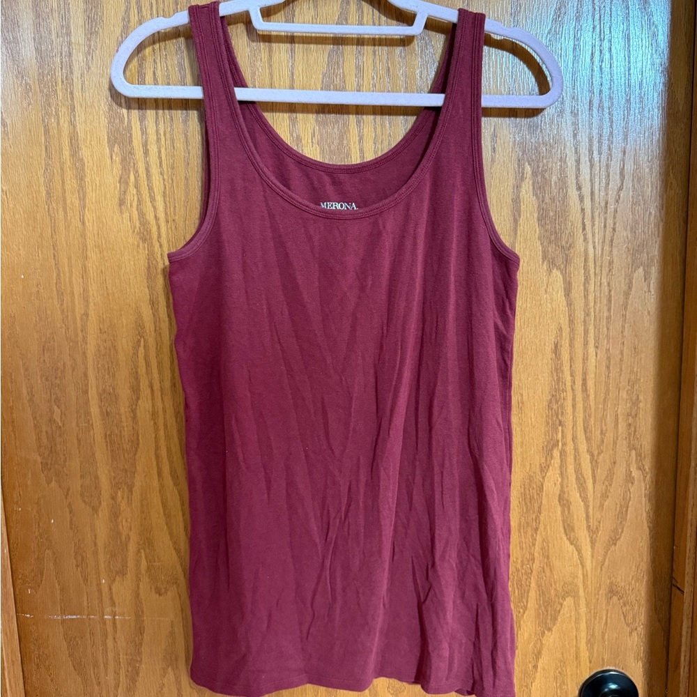 Merona Women's Deep Red Tank Top